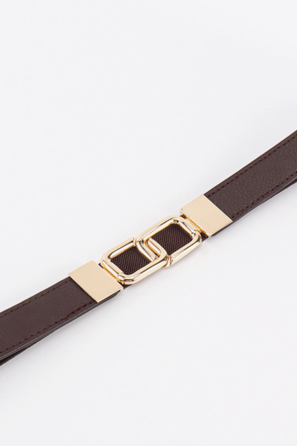 Geometric Double Buckle Belt