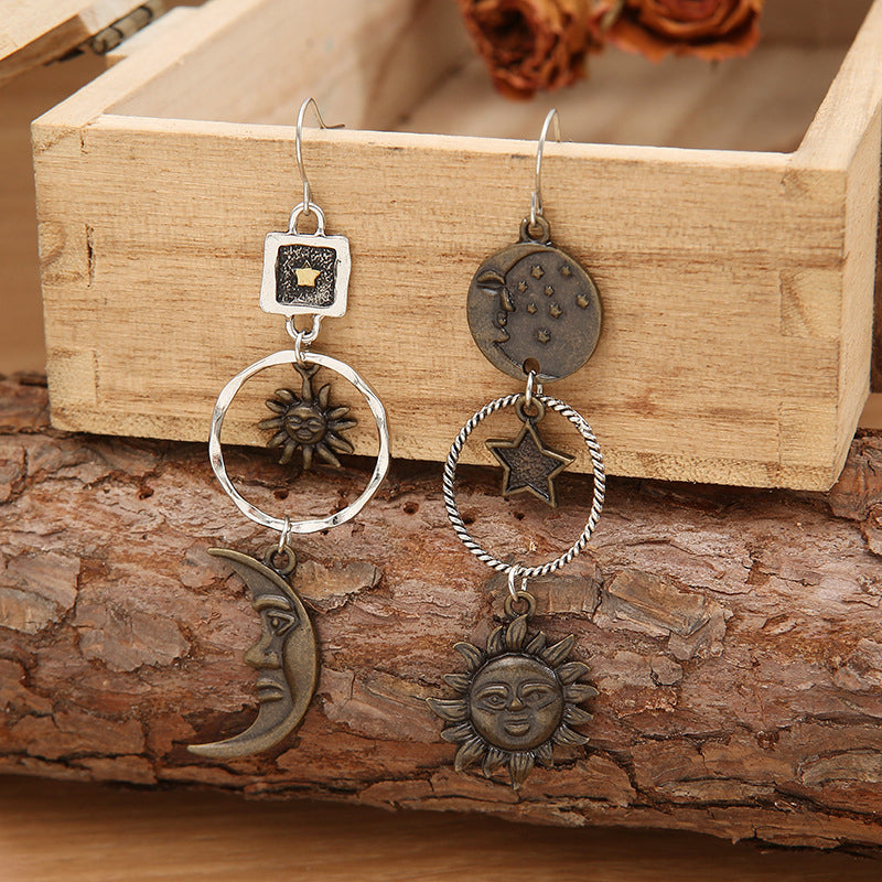 Star, Sun, & Moon Earrings
