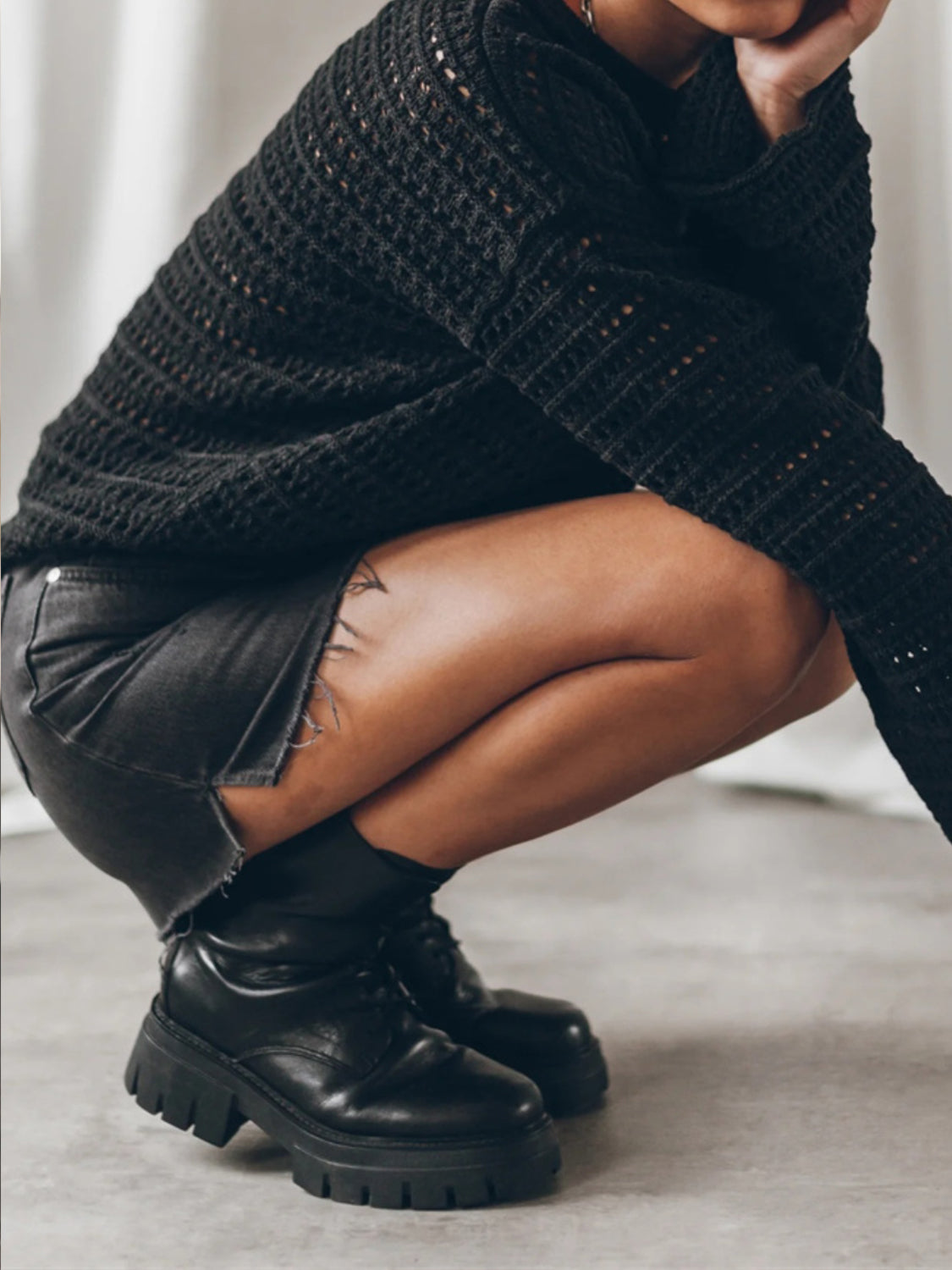 Openwork Knit Top