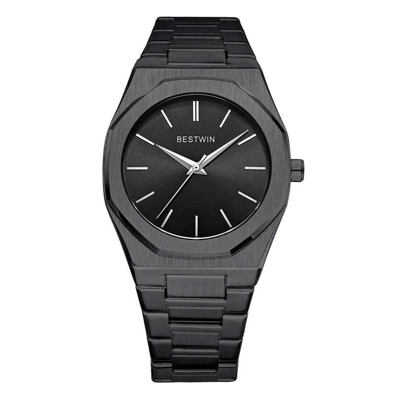 Octagon Stainless Steel Watch