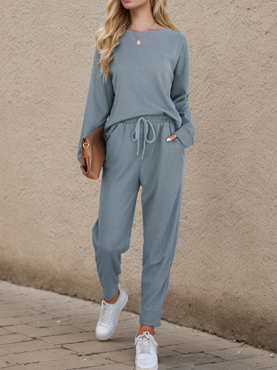 Round Neck & Drawstring Set