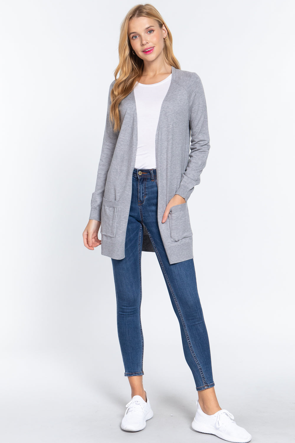 Open Long Sleeve Cardigan