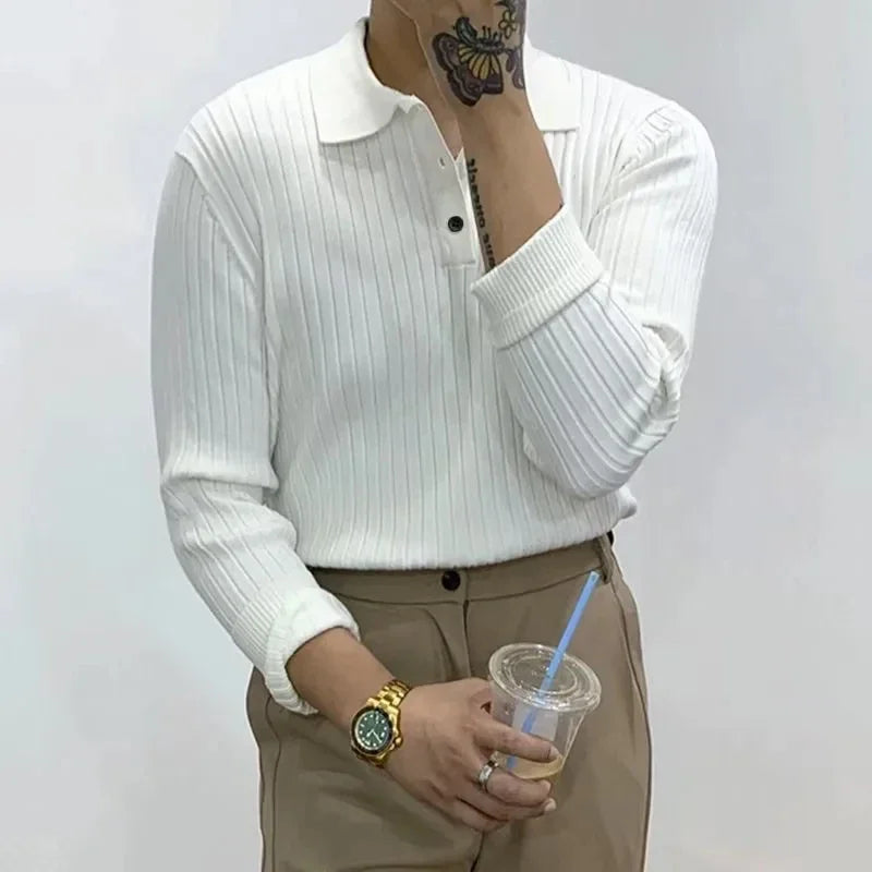 Knit Collared Shirt