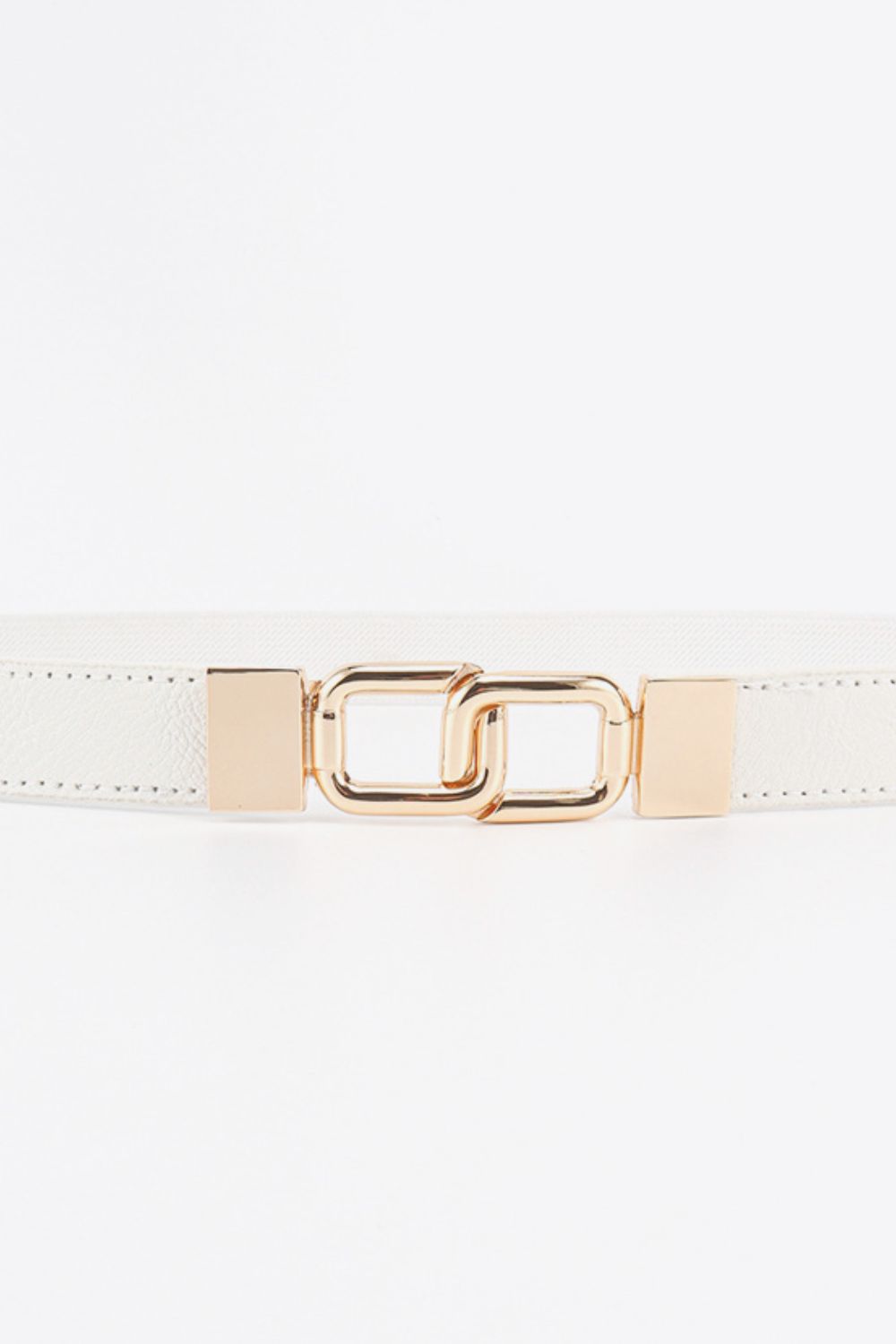 Geometric Double Buckle Belt