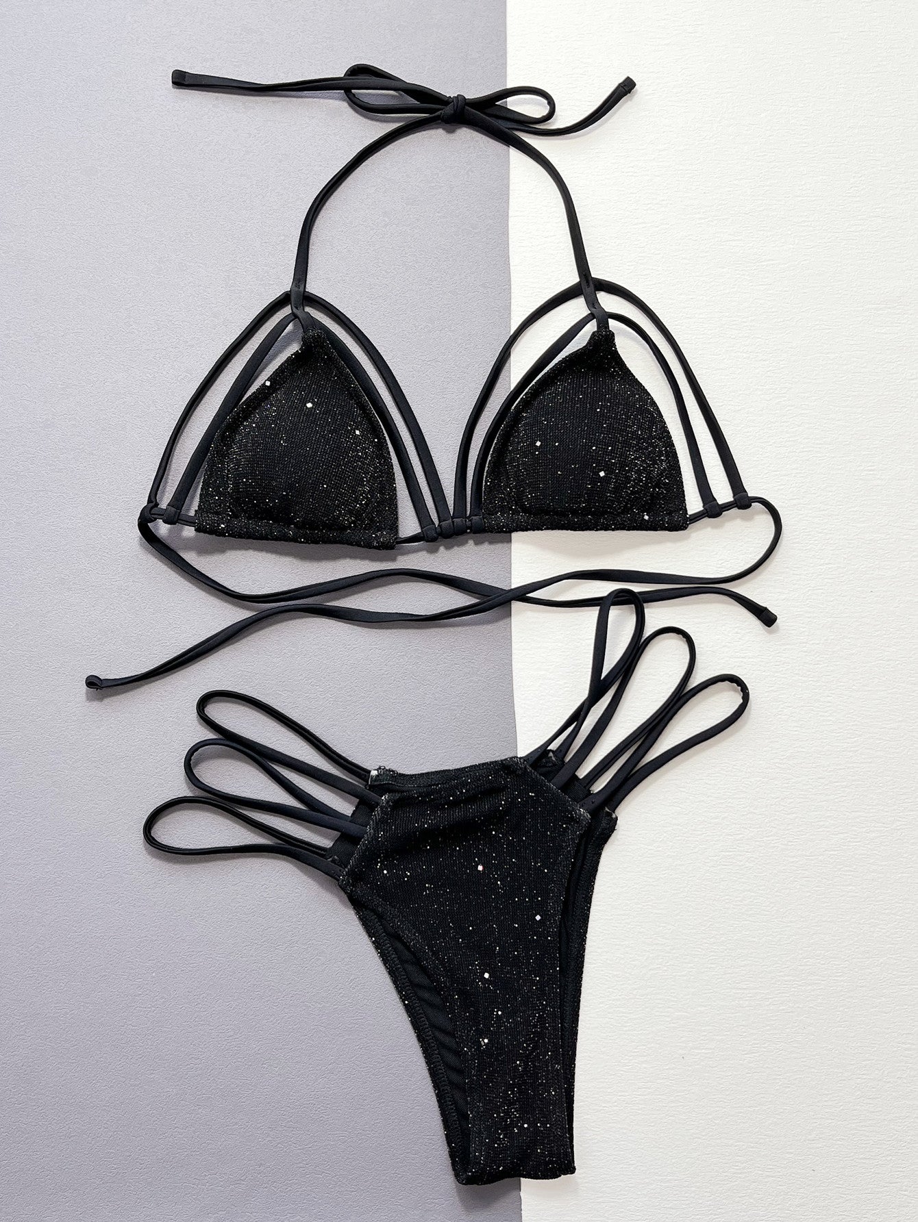 Glitter Two-Piece Bikini Set