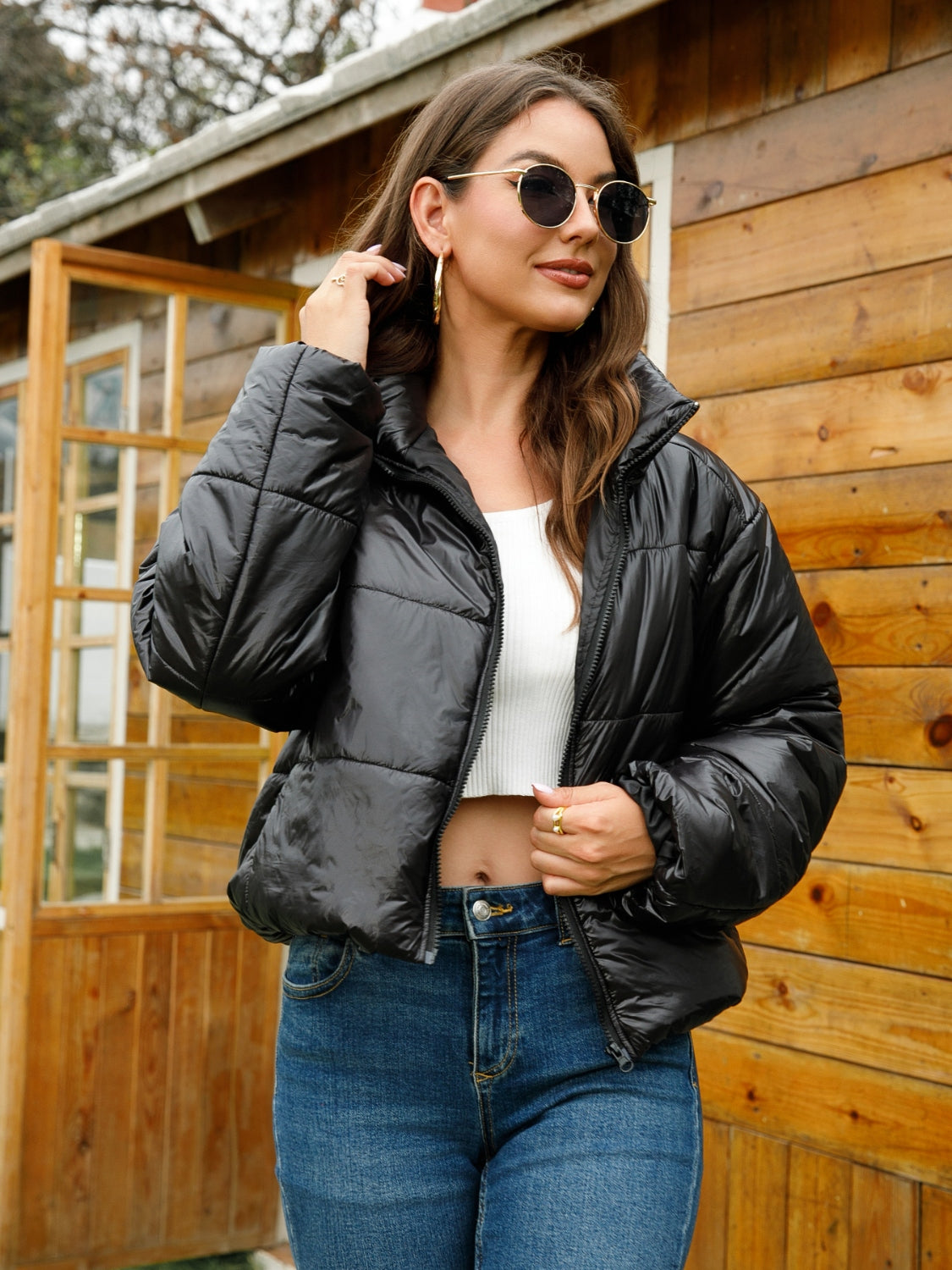 High Neck Puffer Jacket
