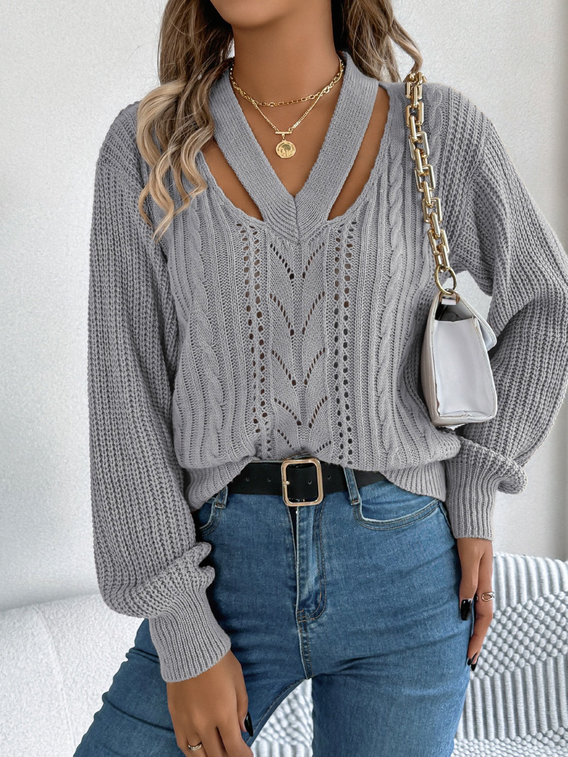 Cutout Sweater