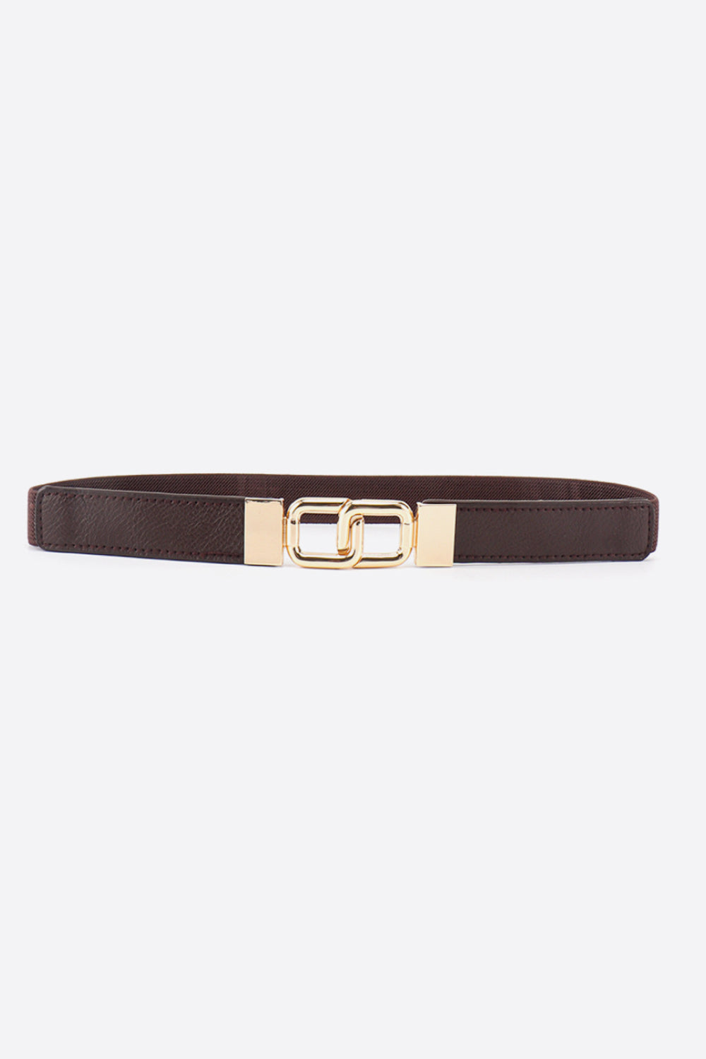 Geometric Double Buckle Belt