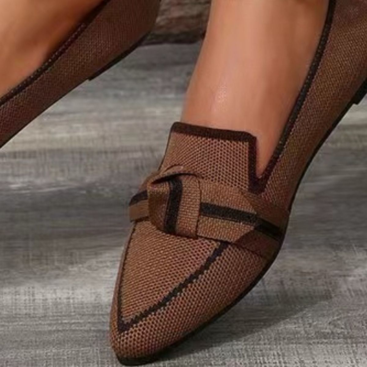 Blue Bow Loafers