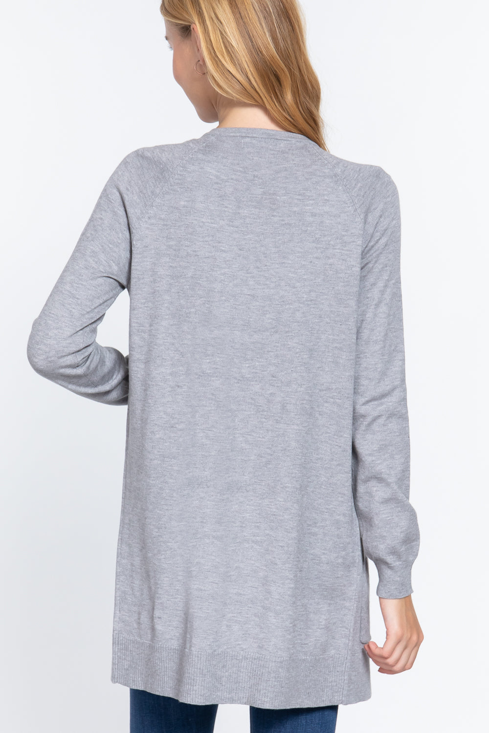 Open Long Sleeve Cardigan