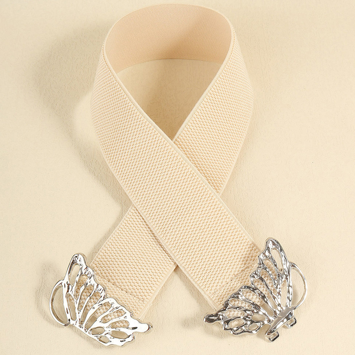 Butterfly Buckle Elastic Belt
