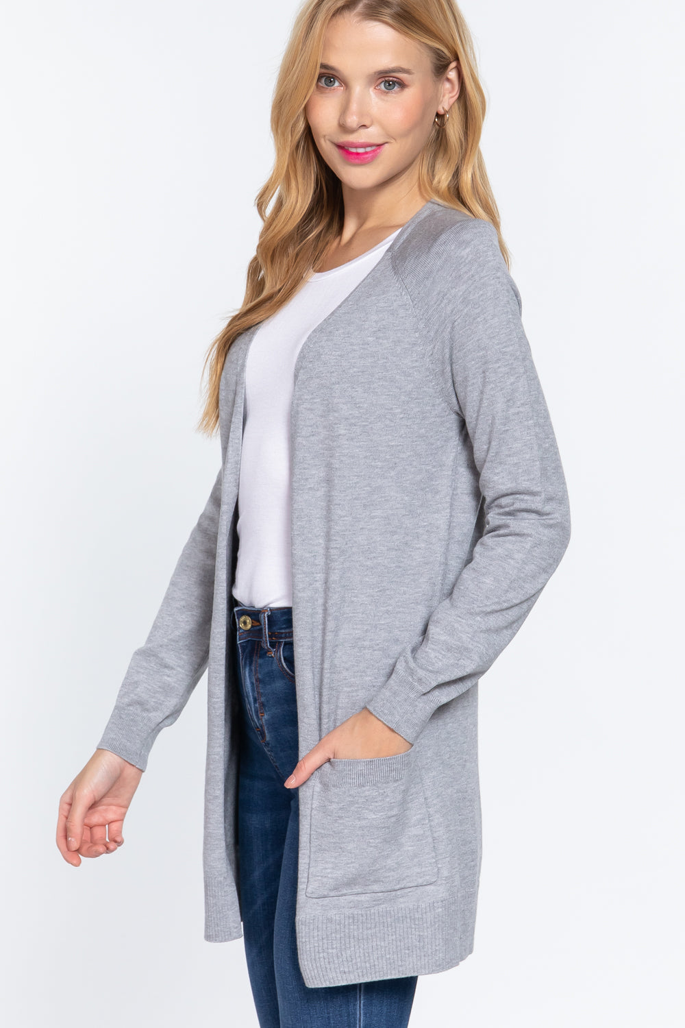 Open Long Sleeve Cardigan