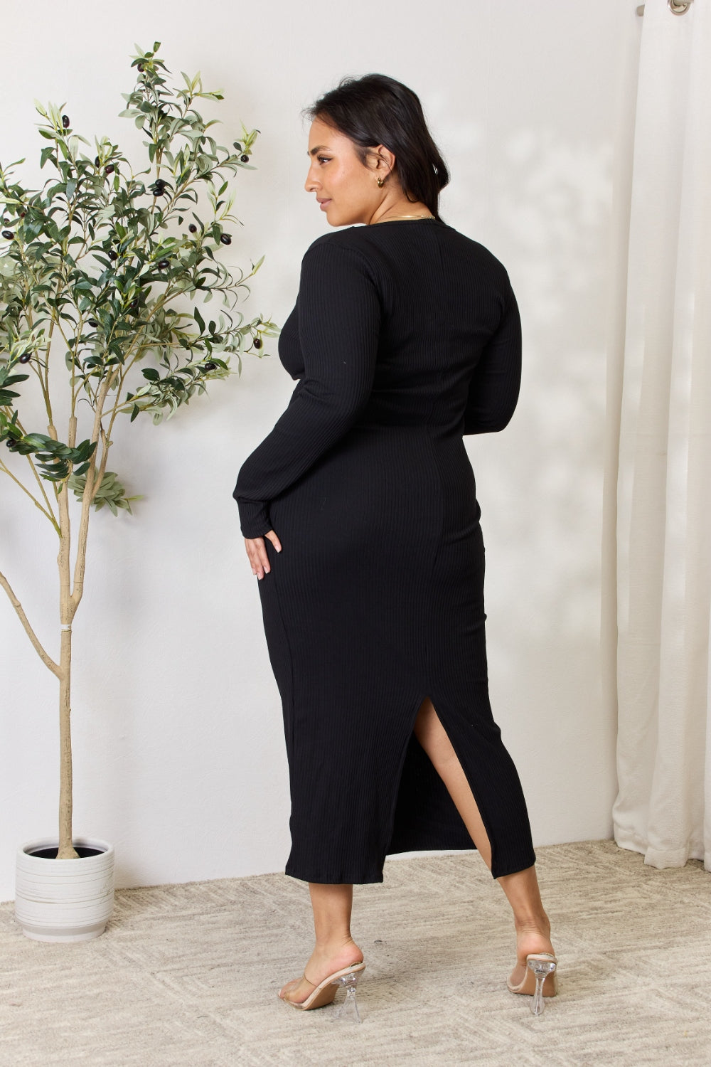 (FS) Ribbed Midi Dress