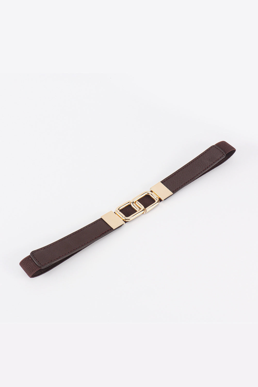 Geometric Double Buckle Belt