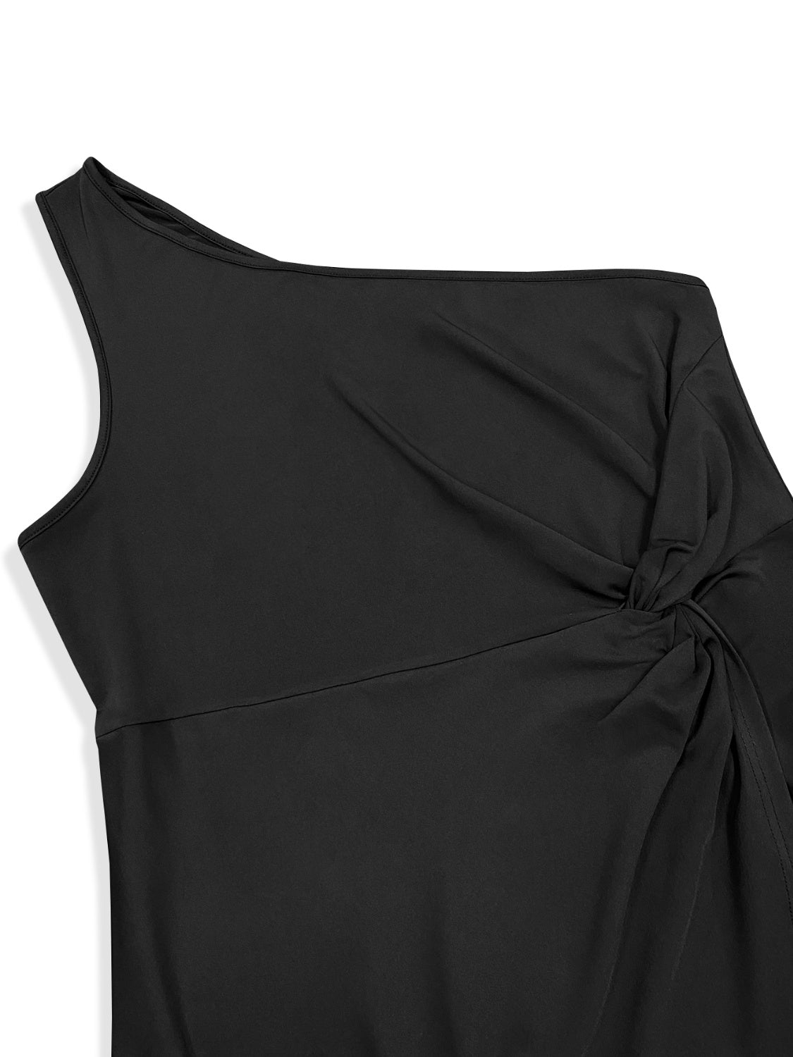 (PS) Twisted Shoulder Midi Dress