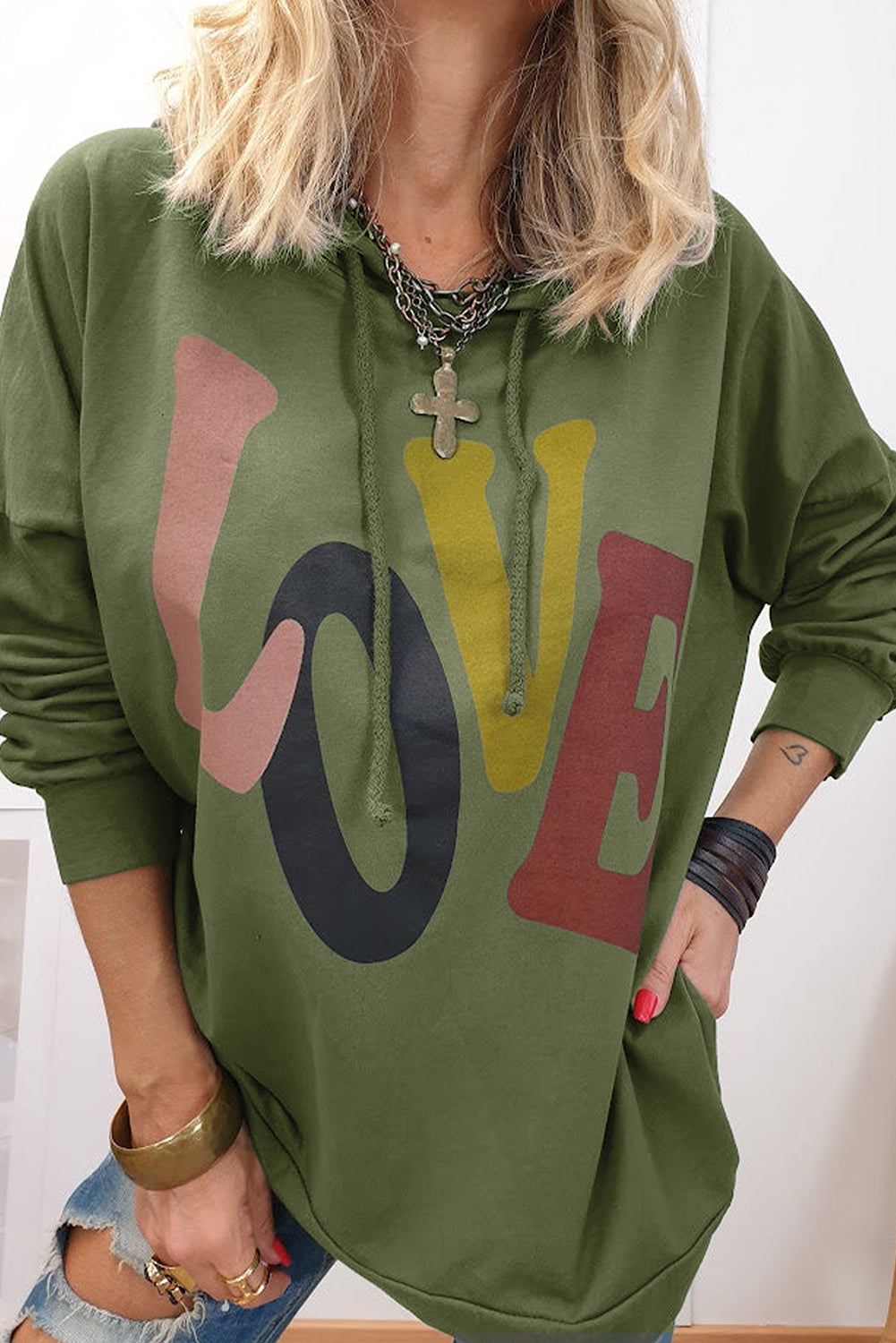 LOVE Drawstring Hoodie