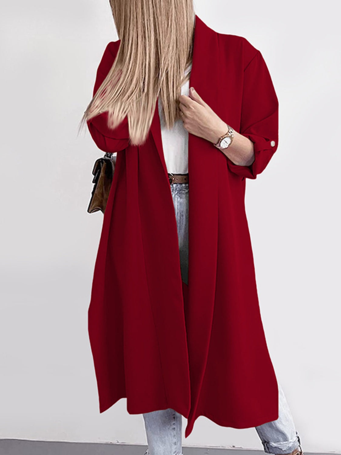 Slit Open Trench Coat