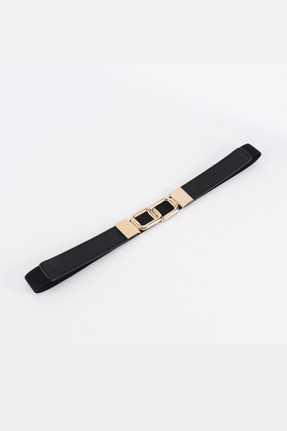 Geometric Double Buckle Belt
