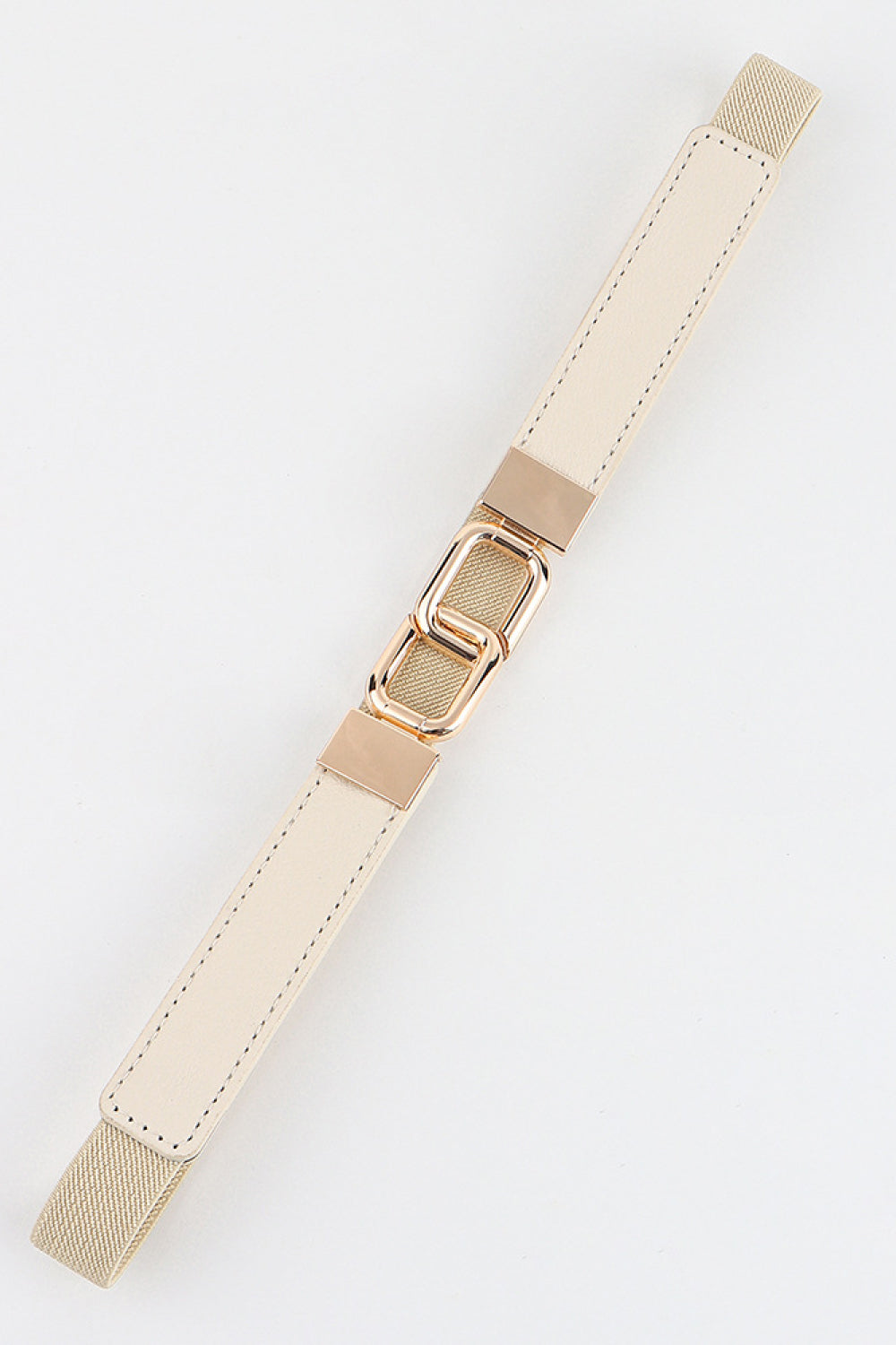Geometric Double Buckle Belt