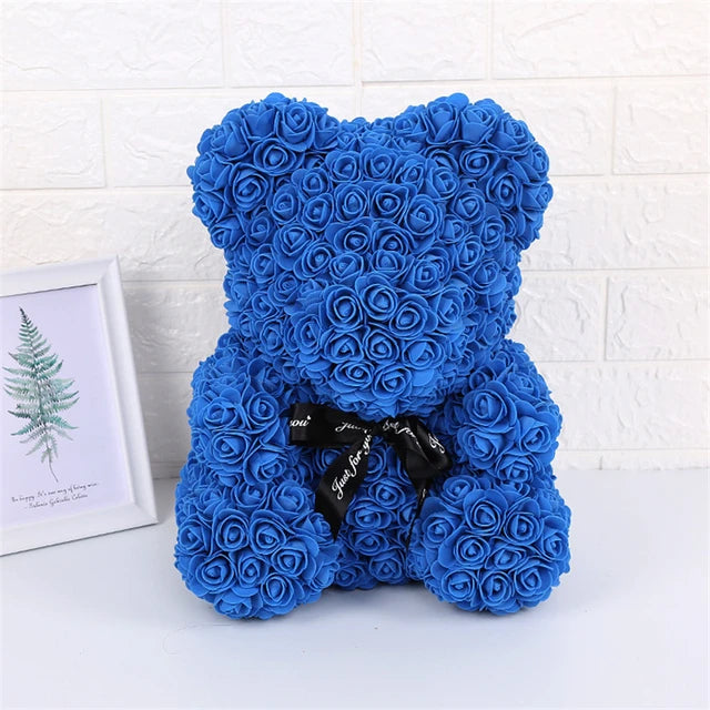 Rose Bear w/ LED Light Gift Box