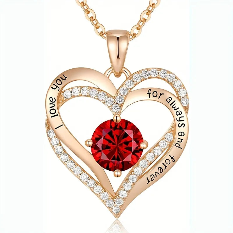 Necklace w/ Rose Flower Gift Box