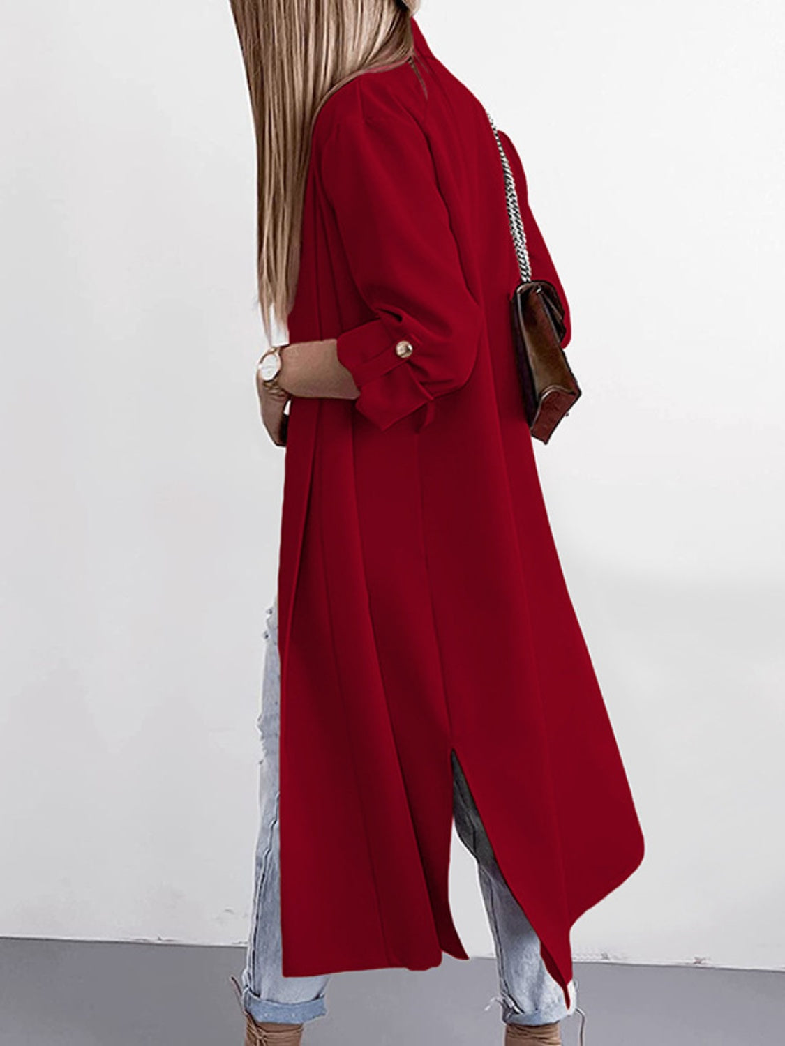 Slit Open Trench Coat