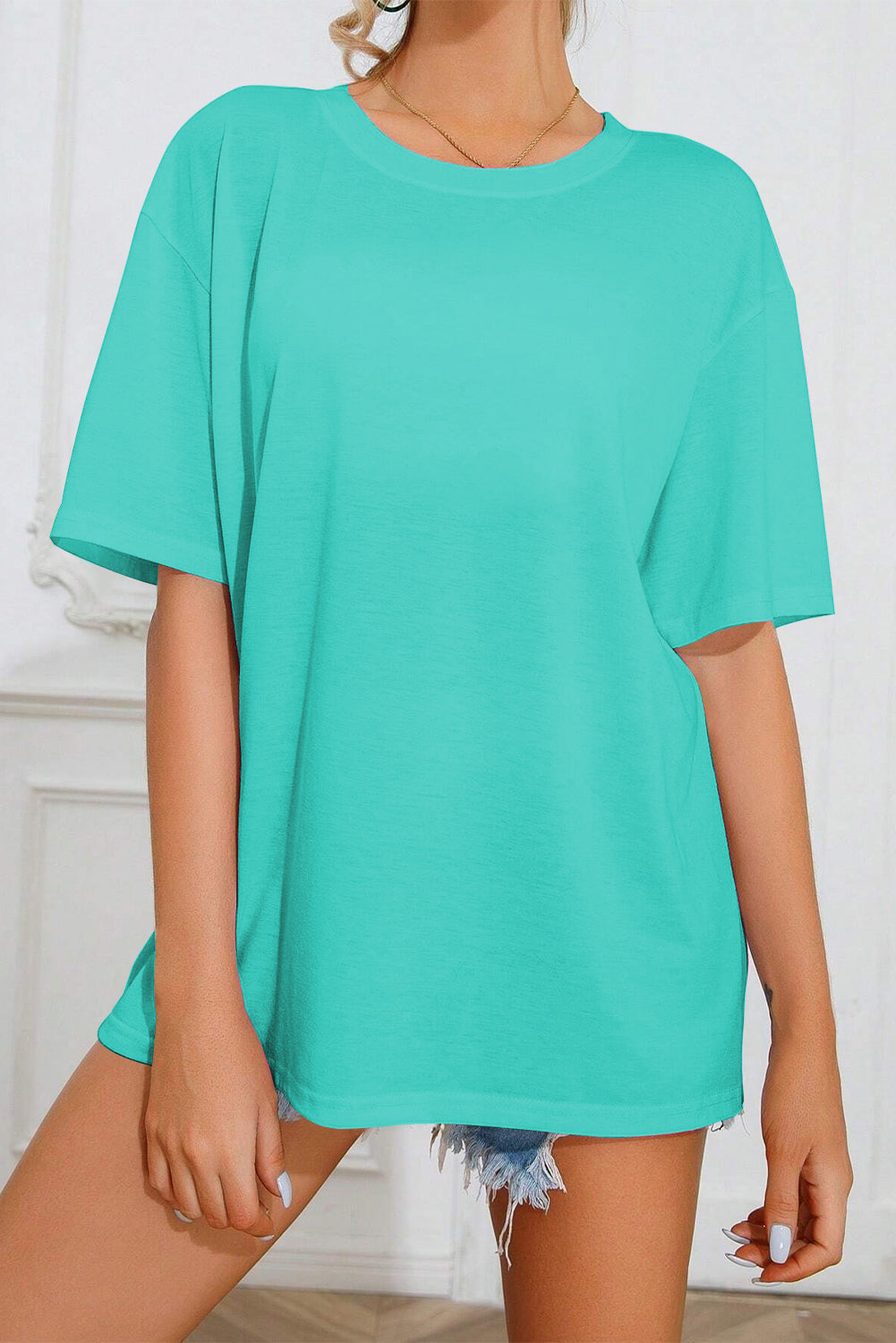 SUN SHINE ON MY MIND Round Neck T-Shirt