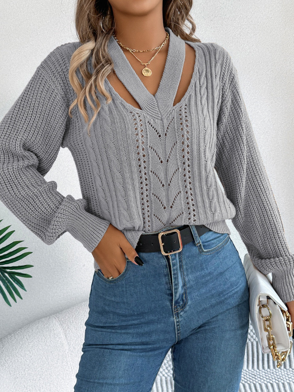 Cutout Sweater