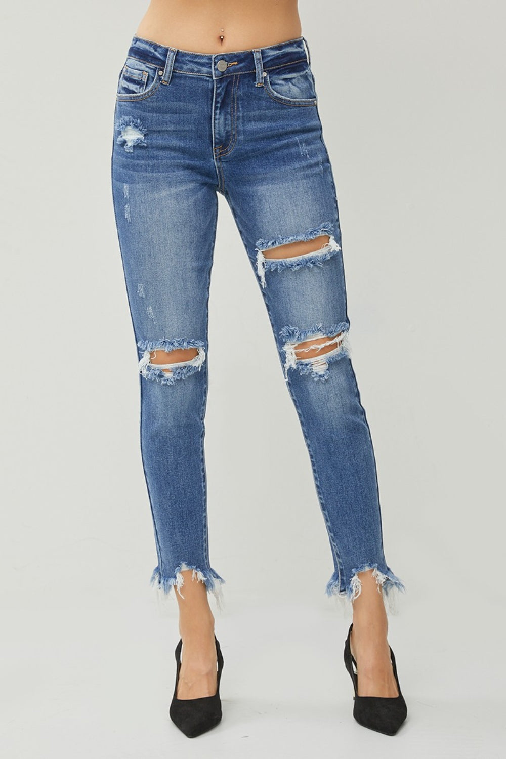 Distressed Slim Jeans