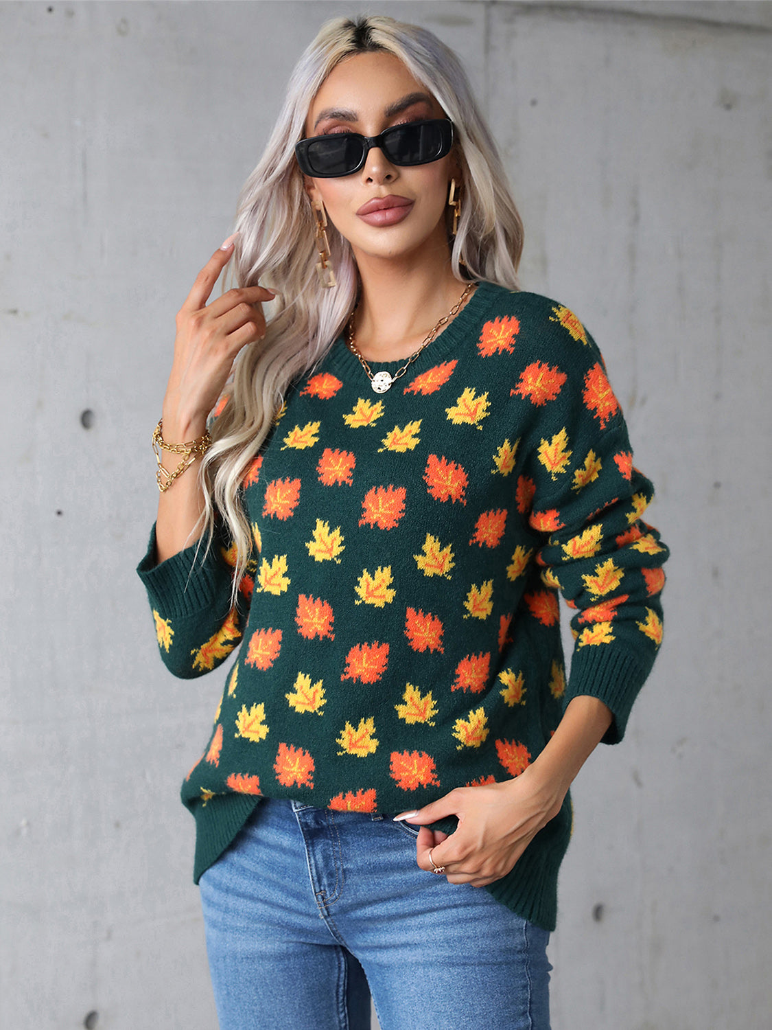 Maple Leaf Sweater