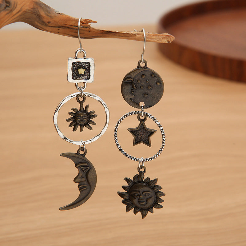 Star, Sun, & Moon Earrings