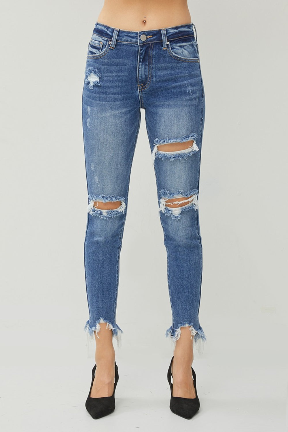 Distressed Slim Jeans