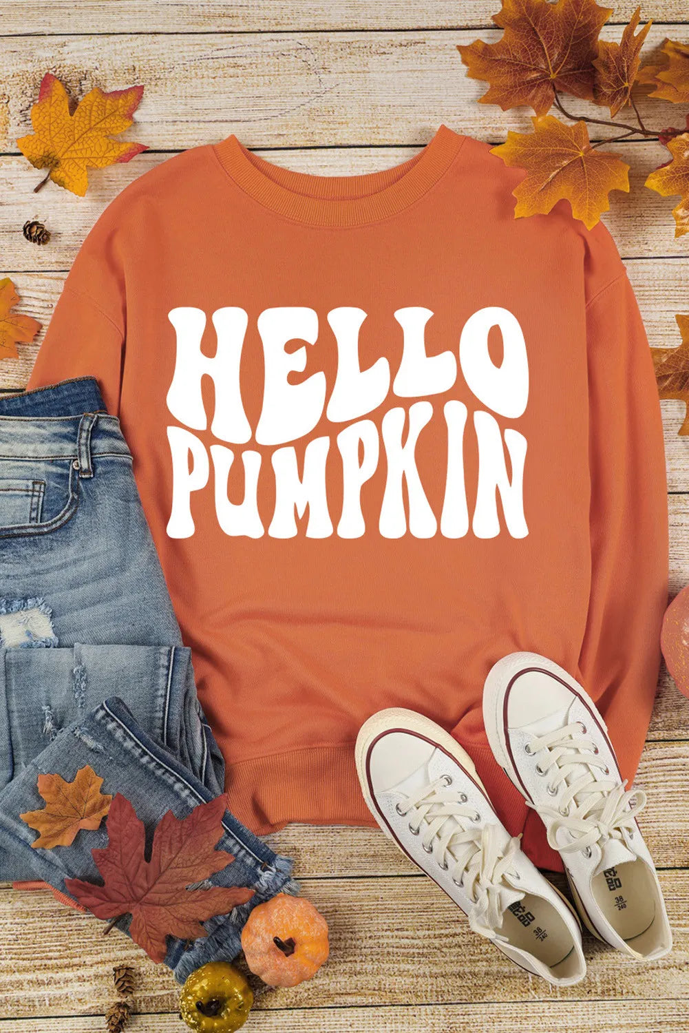 Round Neck "Pumpkin" Sweatshirt