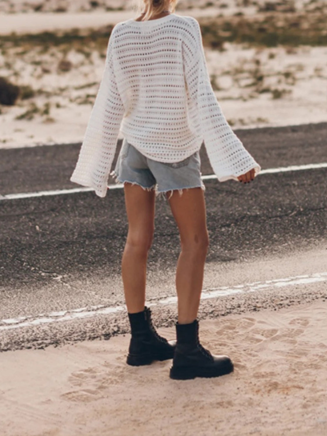 Openwork Knit Top