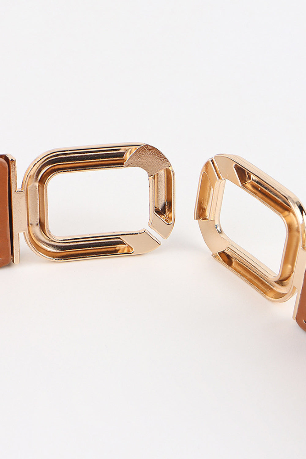 Geometric Double Buckle Belt