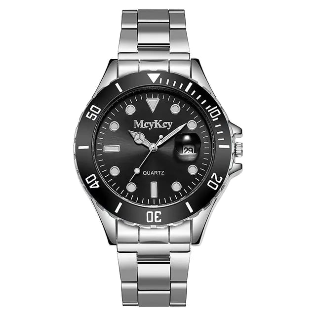 Geneva/McyKcy Stainless Steel Watches