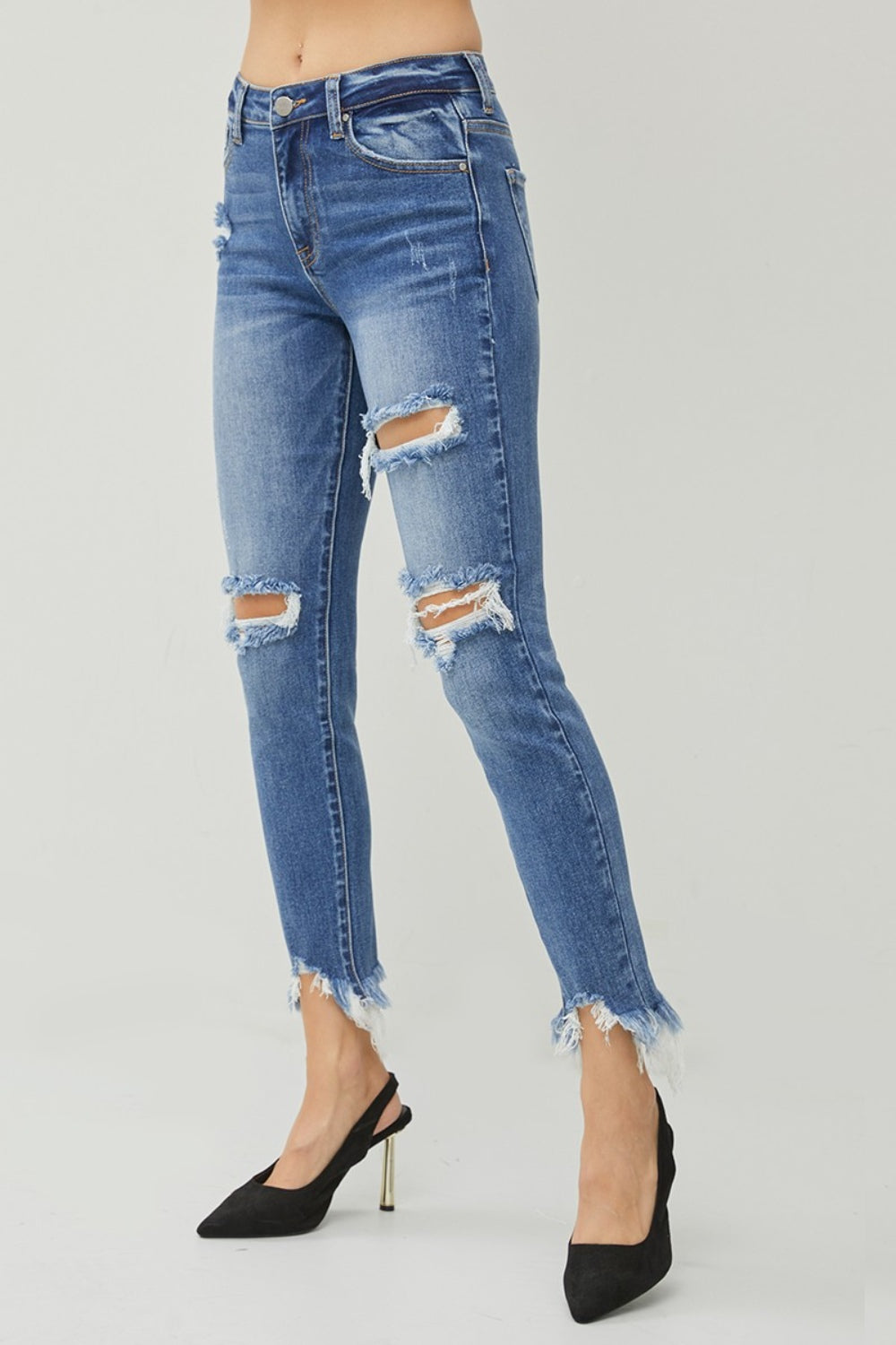 Distressed Slim Jeans