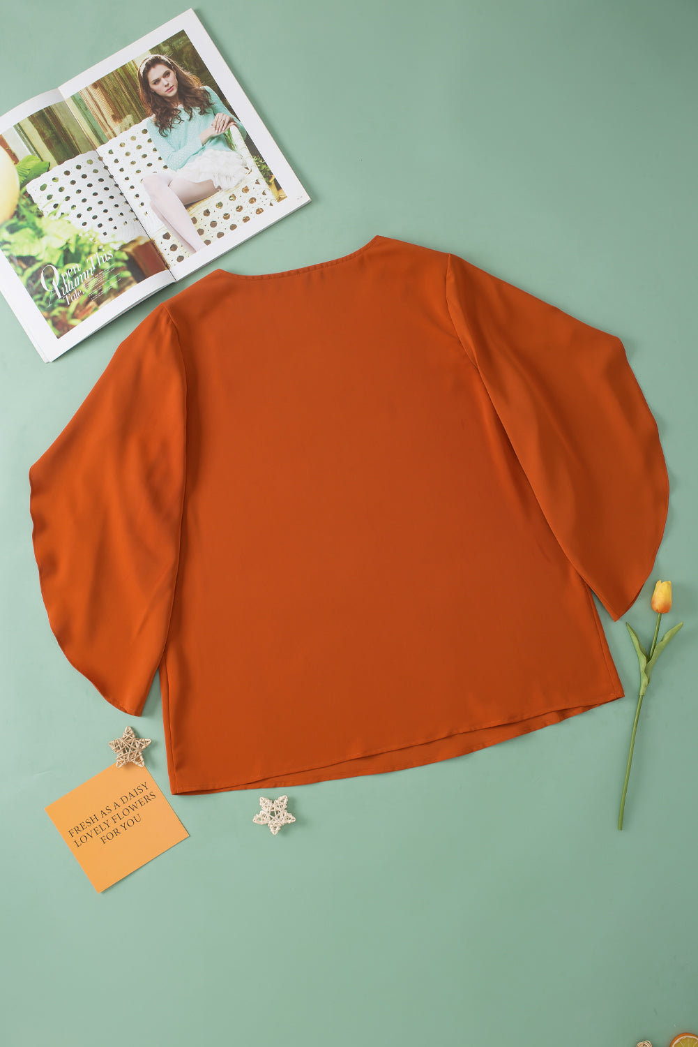 (PS) Petal Sleeve Blouse