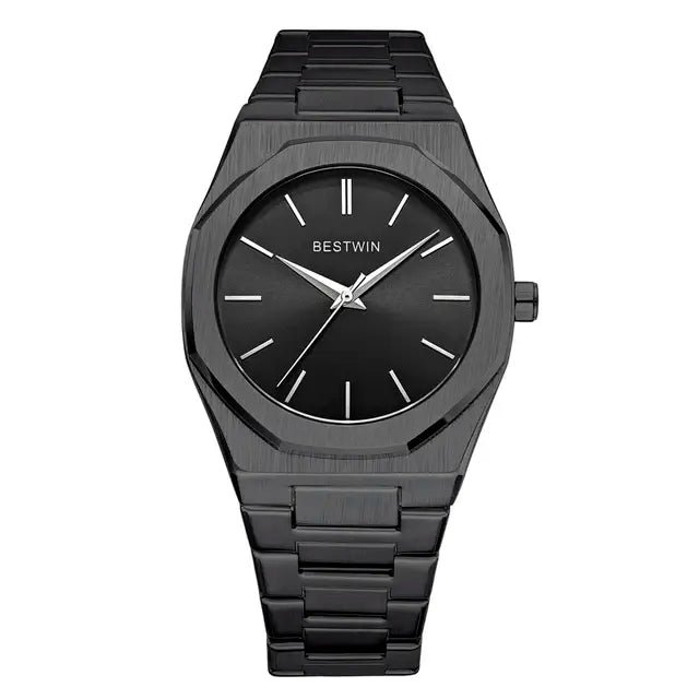 Octagon Stainless Steel Watch