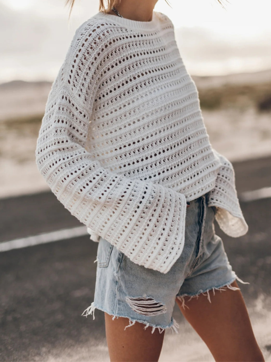 Openwork Knit Top