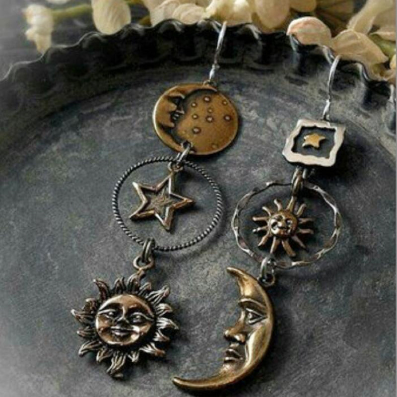 Star, Sun, & Moon Earrings