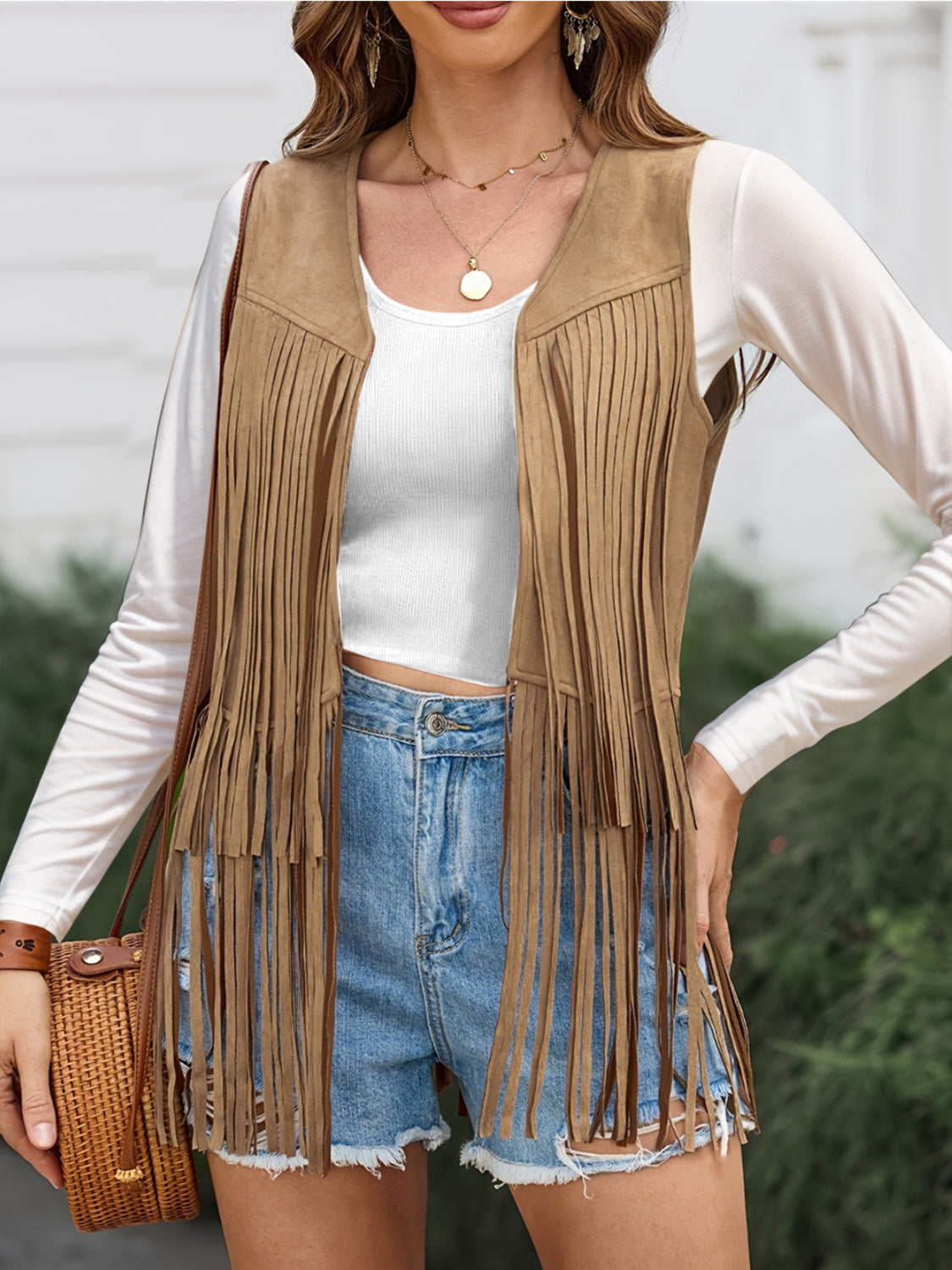 Fringe Vest Coat