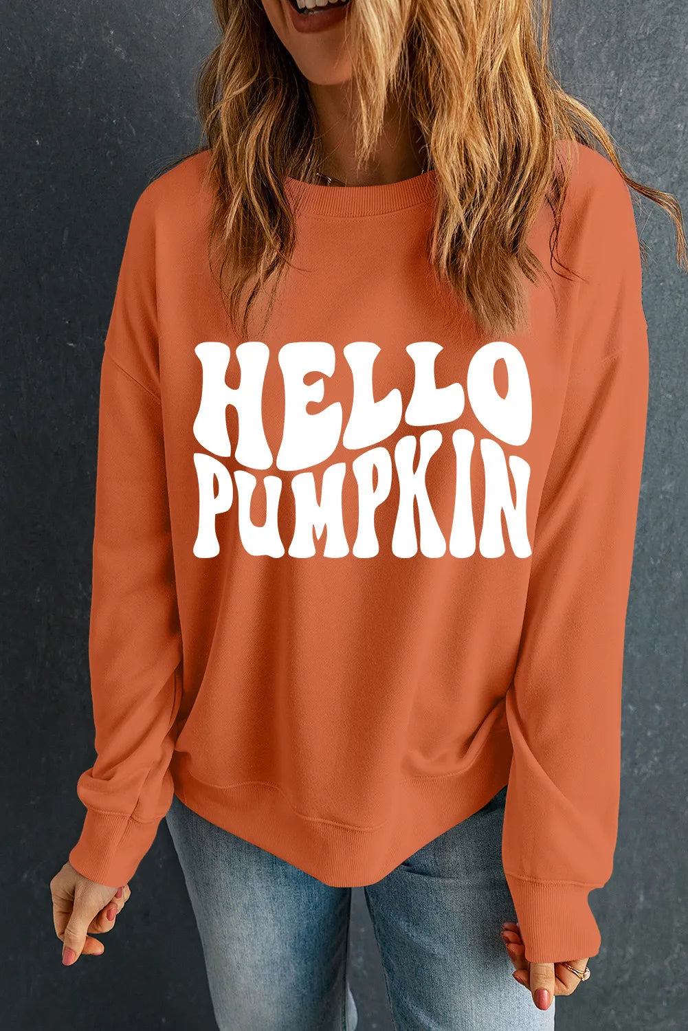 Round Neck "Pumpkin" Sweatshirt