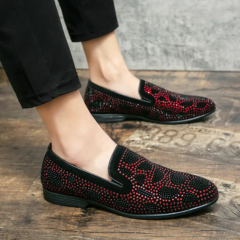 Suede & Rhinestone Shoes