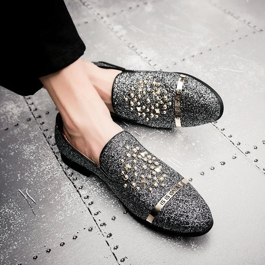 Diamond Rhinestones Loafers