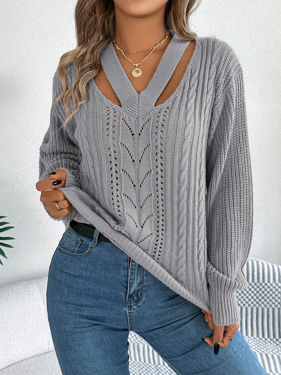 Cutout Sweater