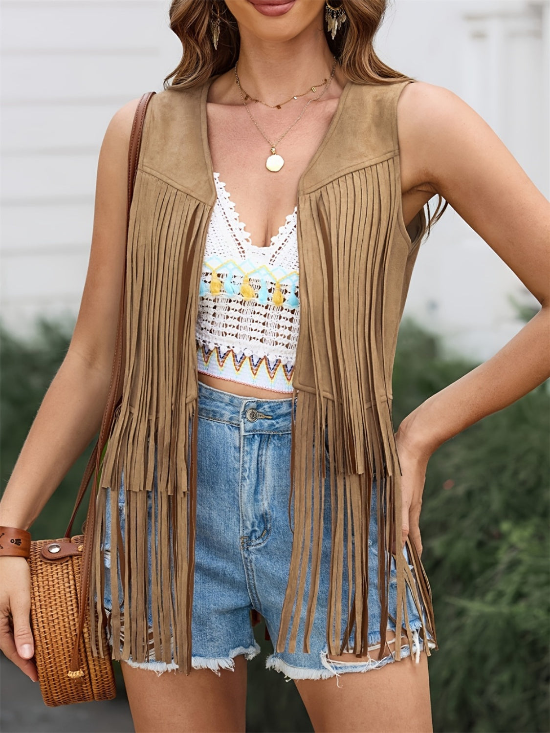 Fringe Vest Coat