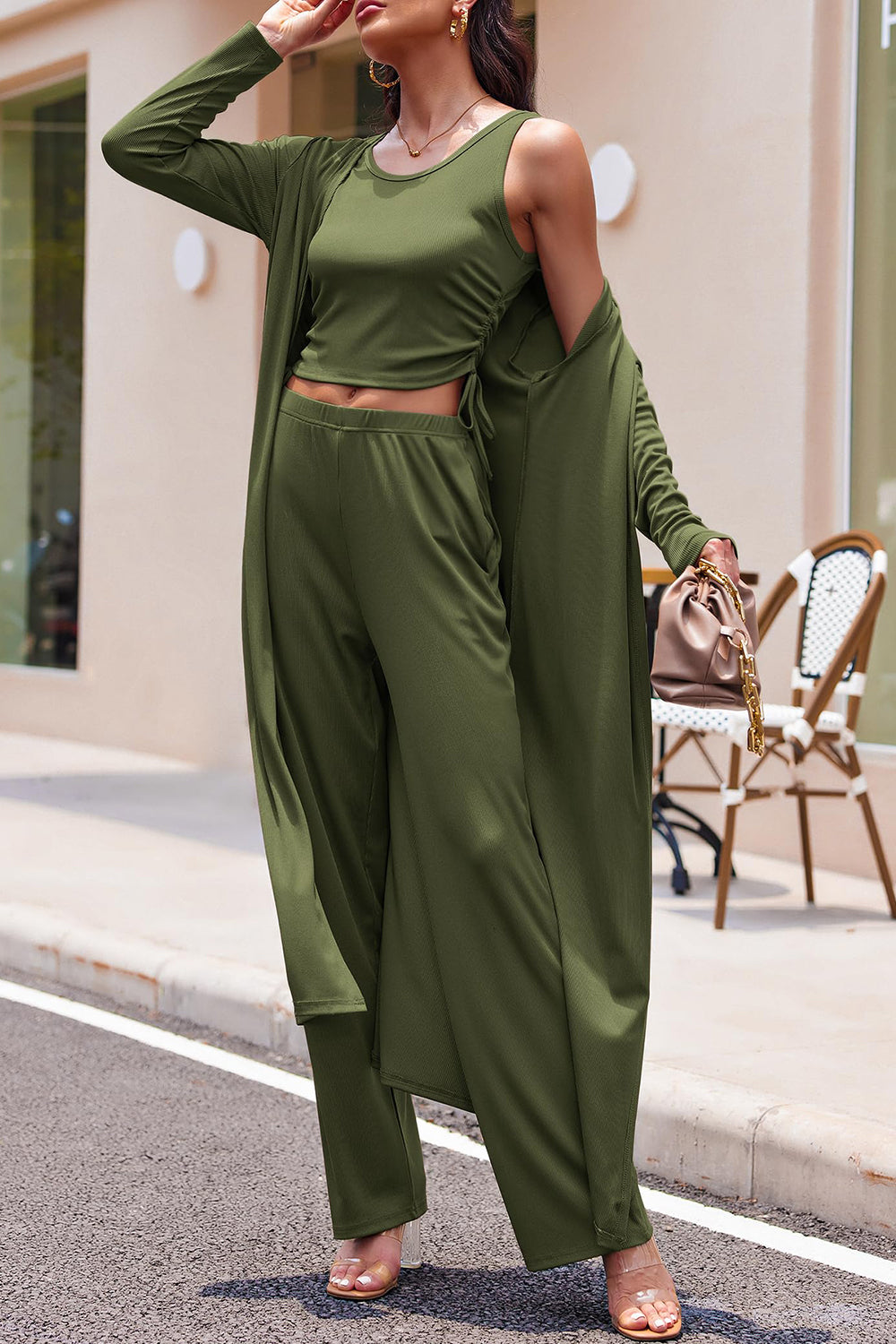 Drawstring Tank & Pants Set