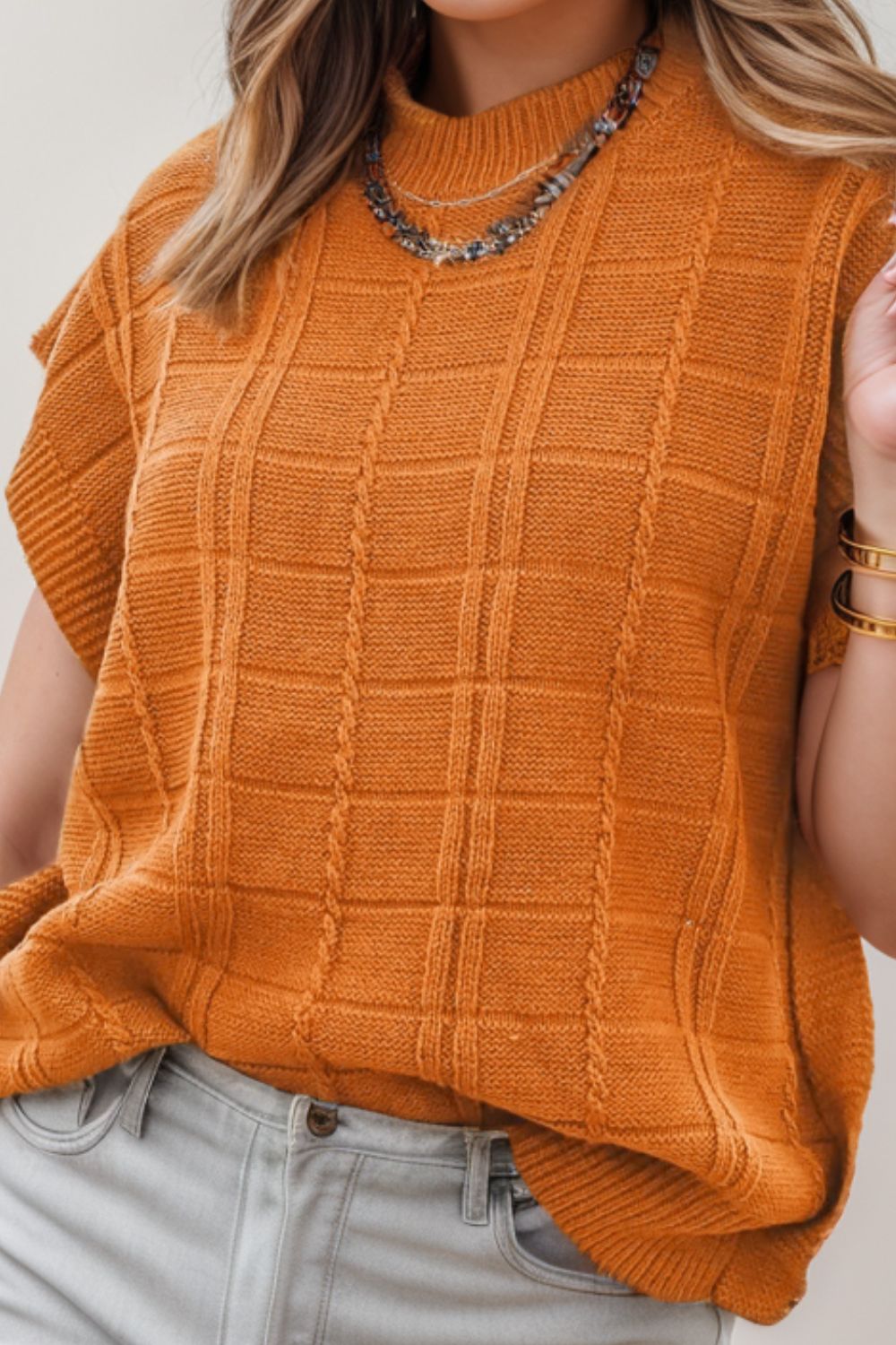 Cap Sleeve Sweater