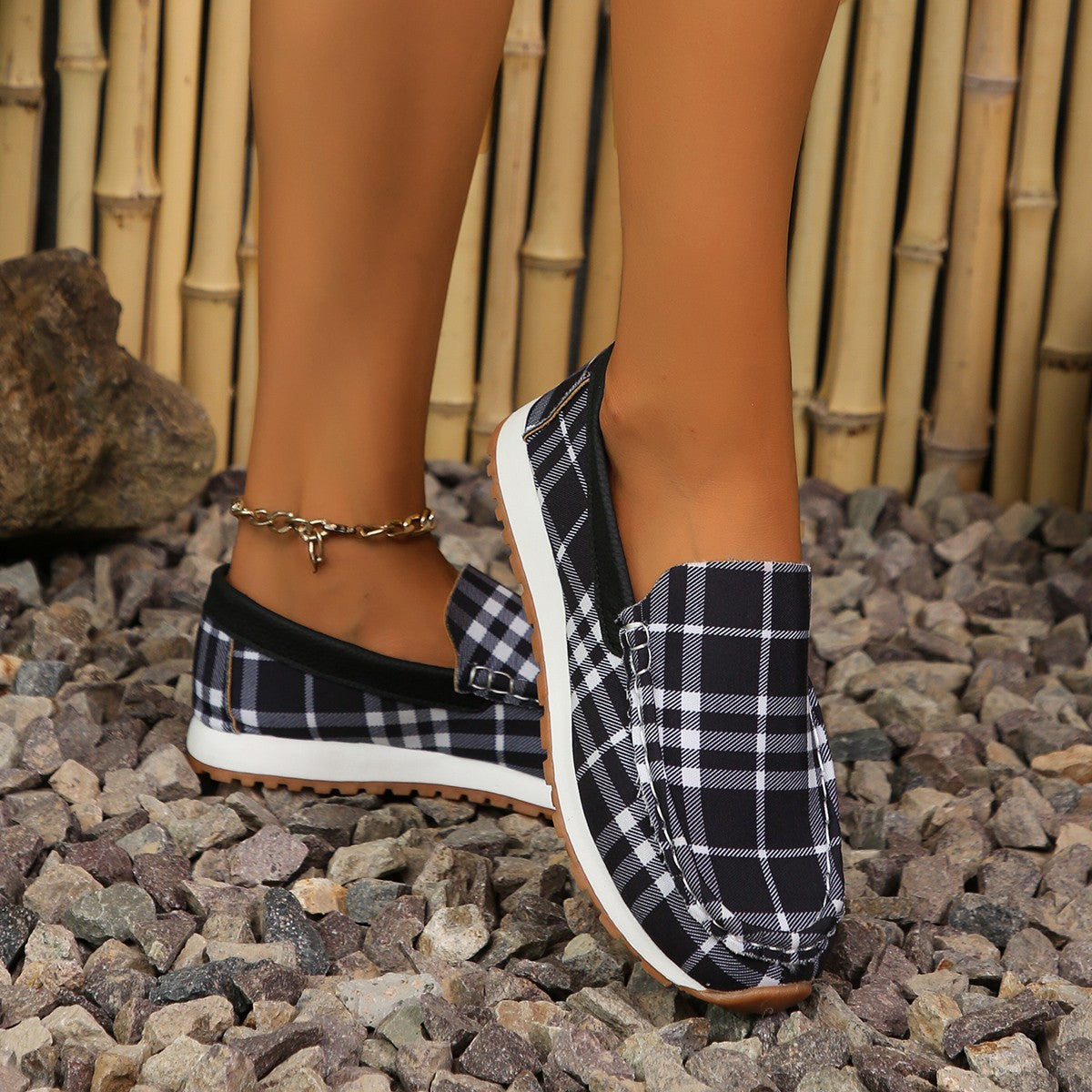 Plaid Slip-Ons